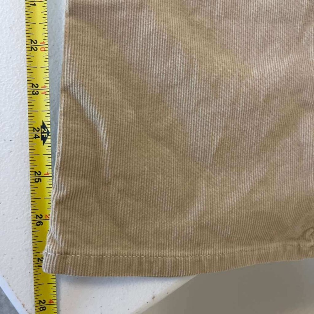 Y2k Streetwear Old Navy Womens Low Waist Boot-Cut Corduroy Pants Tan 2 Short NWT - Picture 9 of 11